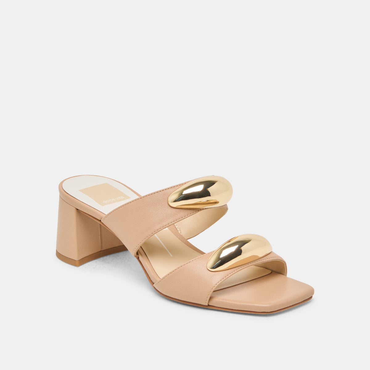 Barnet Light Tan Leather Heels | Dolce Vita