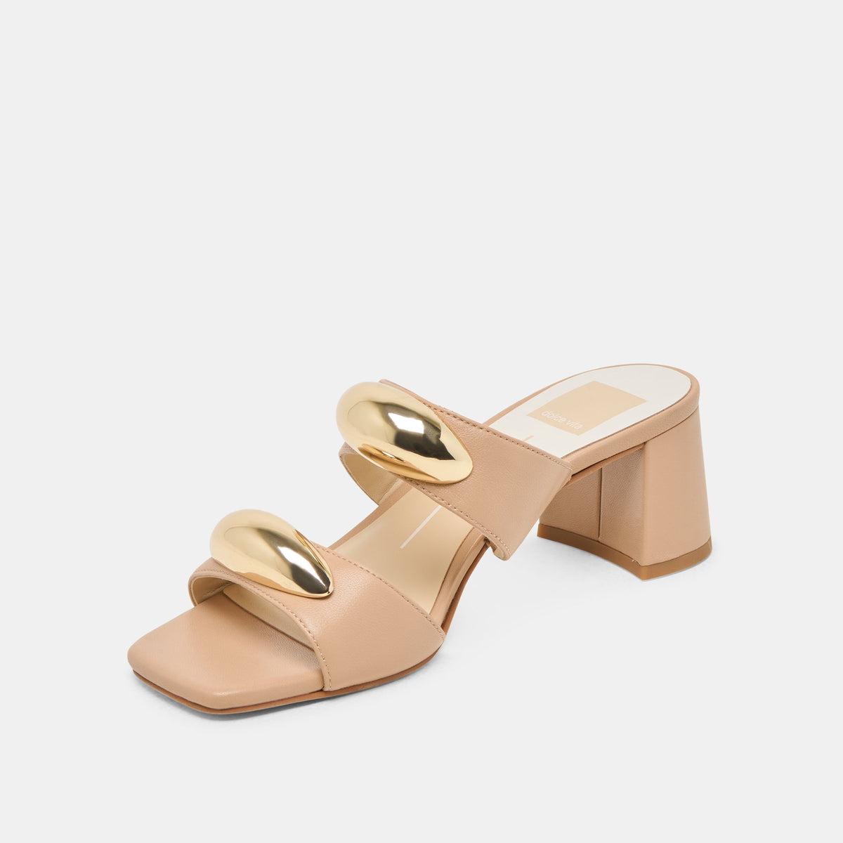 Barnet Light Tan Leather Heels | Dolce Vita