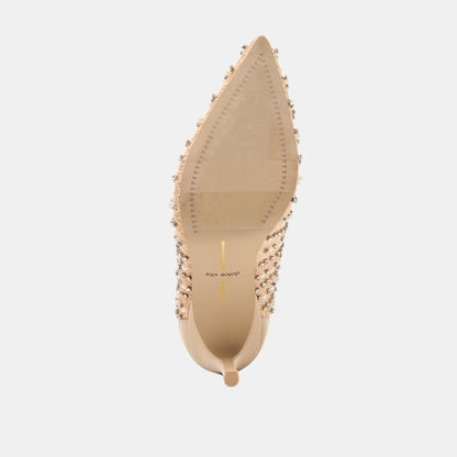 Kashe Pearl Blush Lace Mesh Heels | Dolce Vita