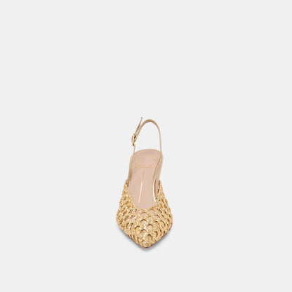 GLORIA HEELS GOLD WOVEN
 – Dolce Vita | Dolce Vita
