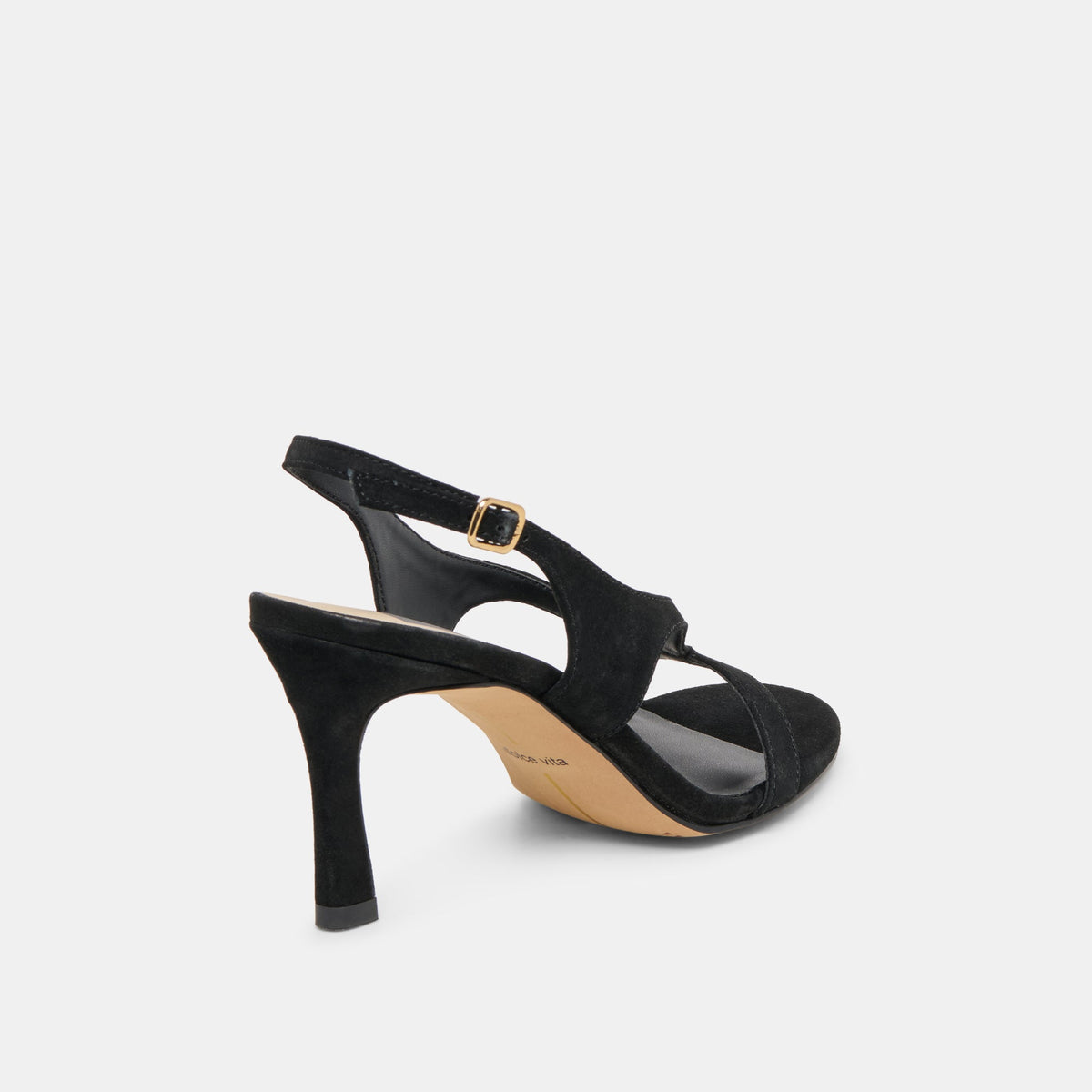 Izela Onyx Suede Heels | Dolce Vita
