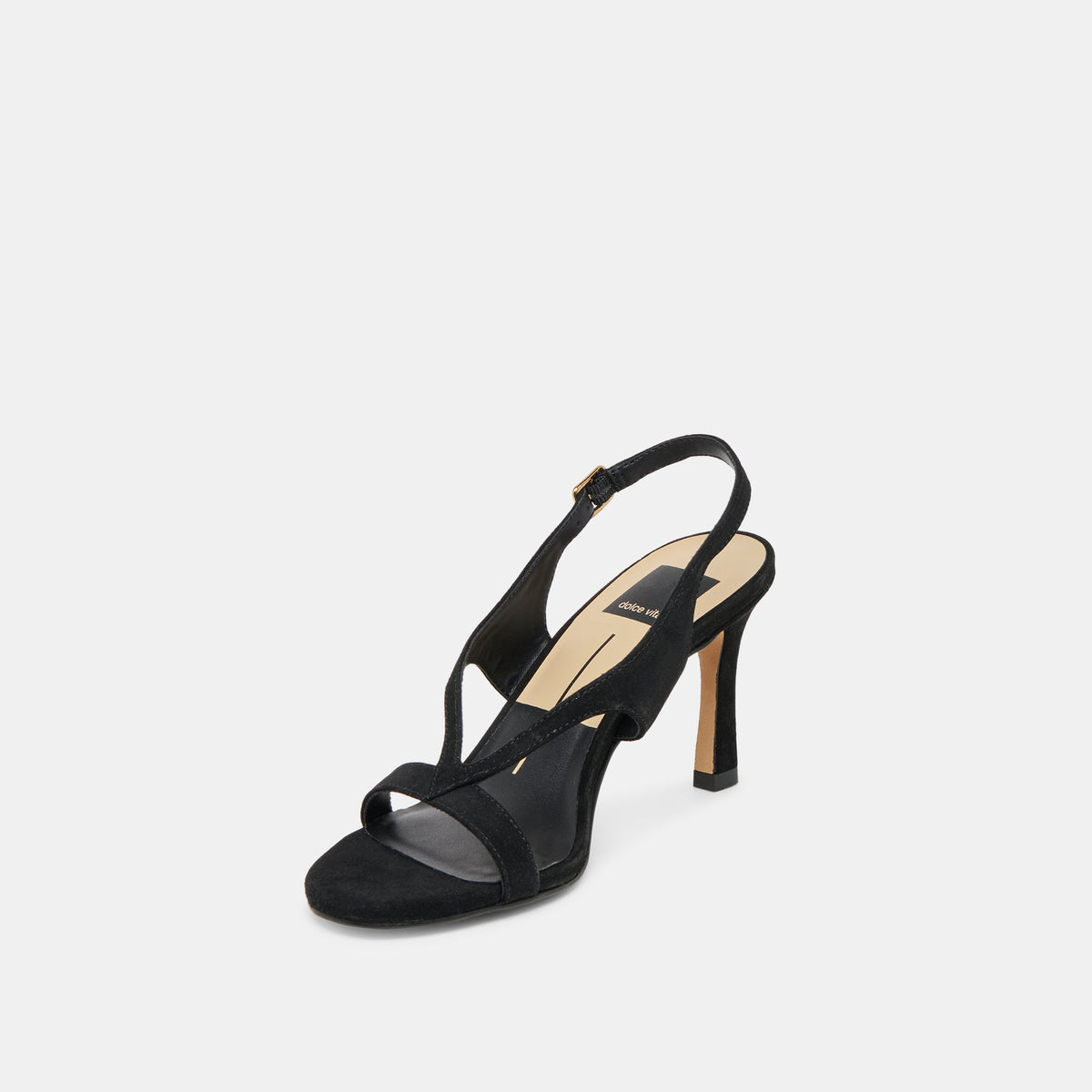 Izela Onyx Suede Heels | Dolce Vita