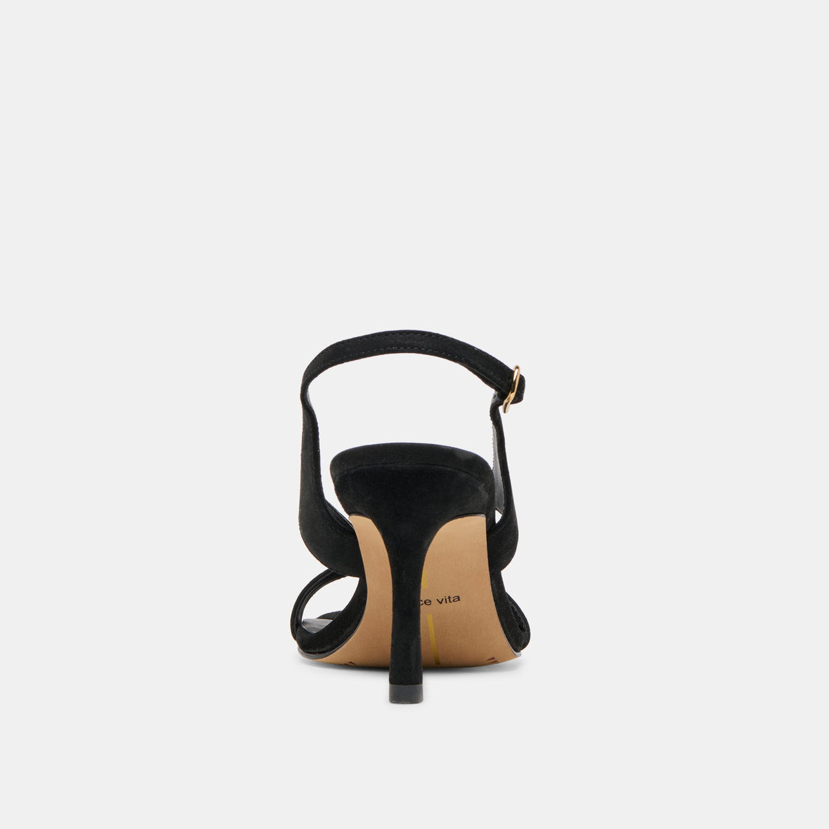 Izela Onyx Suede Heels | Dolce Vita
