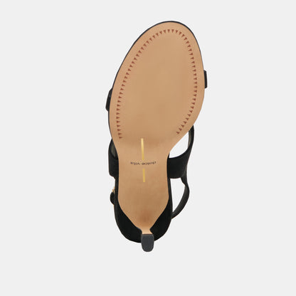 Izela Onyx Suede Heels | Dolce Vita