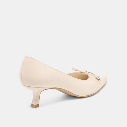 Clarie Bone Crinkle Patent Leather Heels | Dolce Vita