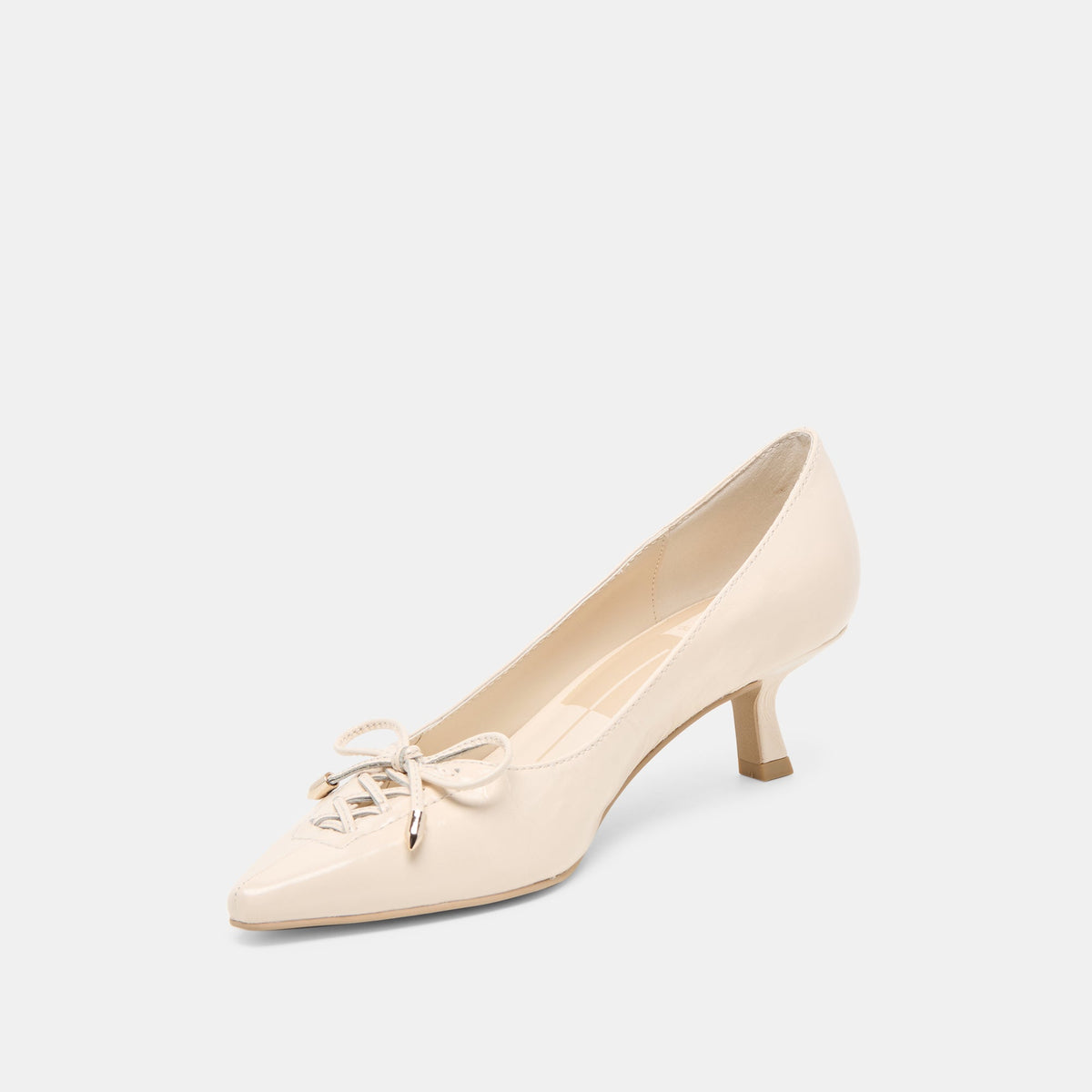 Clarie Bone Crinkle Patent Leather Heels | Dolce Vita