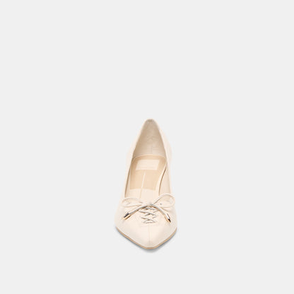 Clarie Bone Crinkle Patent Leather Heels | Dolce Vita