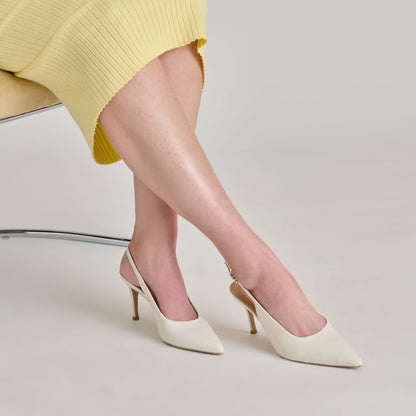 ELASI HEELS WHITE LEATHER
 – Dolce Vita | Dolce Vita