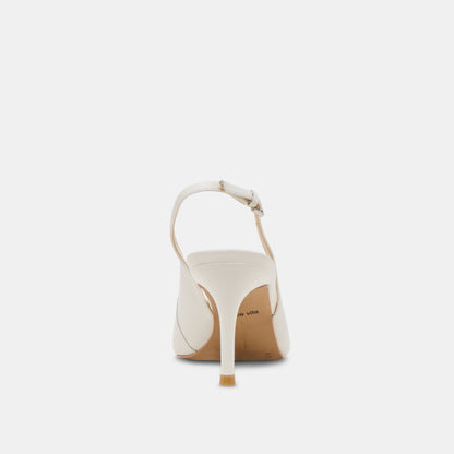 ELASI HEELS WHITE LEATHER
 – Dolce Vita | Dolce Vita
