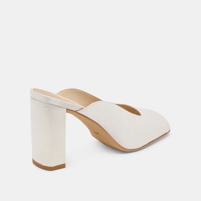 Sabela Off White Satin Heels | Dolce Vita