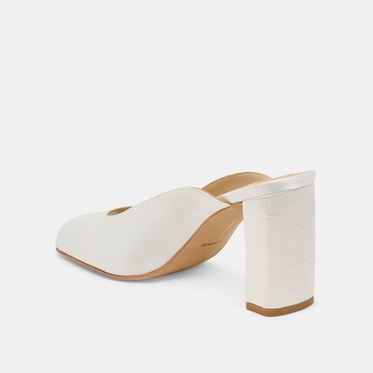 Sabela Off White Satin Heels | Dolce Vita