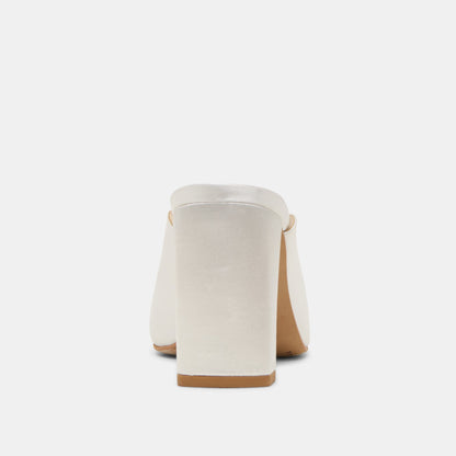 Sabela Off White Satin Heels | Dolce Vita