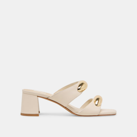 Barnet Bone Leather Heels | Dolce Vita