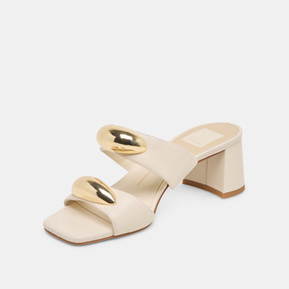 Barnet Bone Leather Heels | Dolce Vita