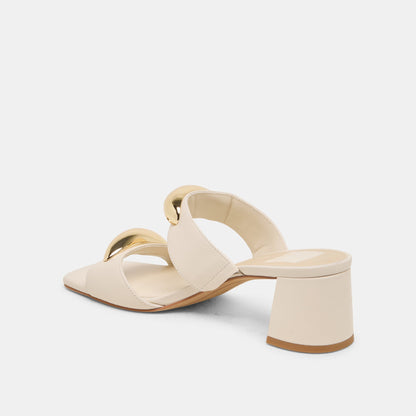 Barnet Bone Leather Heels | Dolce Vita