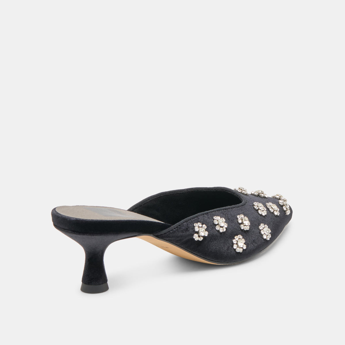 Clara Nero Velvet Heels | Dolce Vita