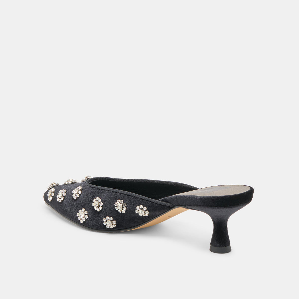 Clara Nero Velvet Heels | Dolce Vita