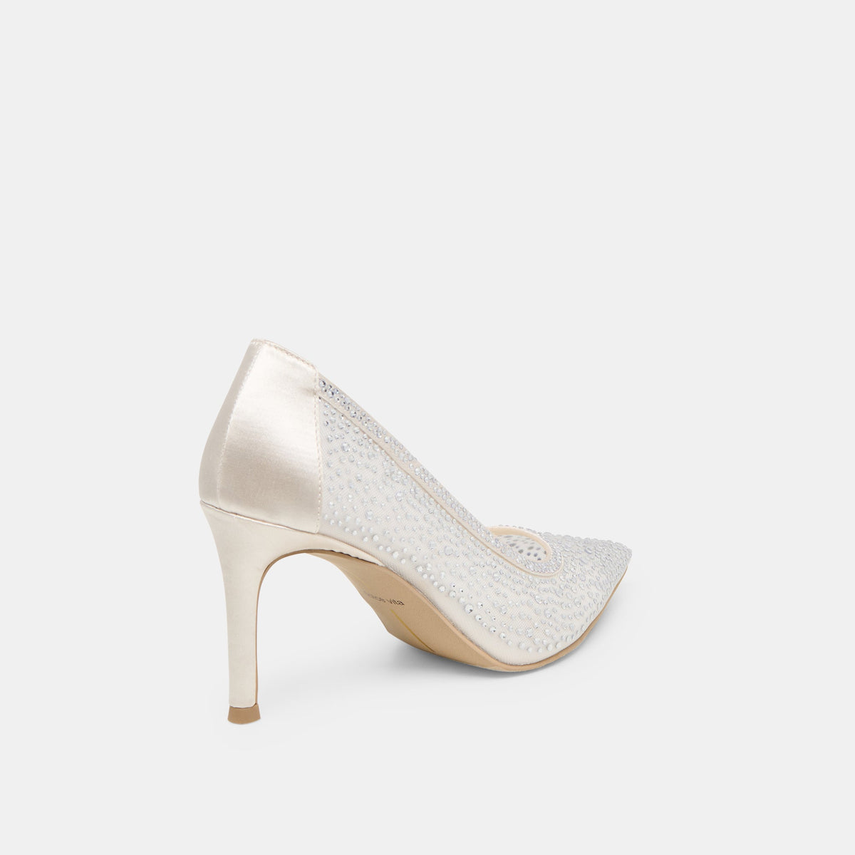 Kashe Crystal White Mesh Heels | Dolce Vita