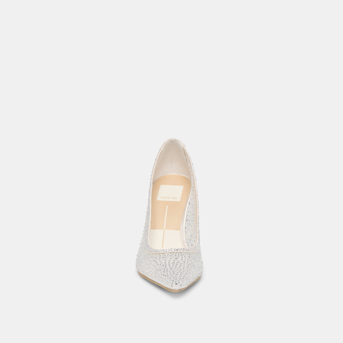 Kashe Crystal White Mesh Heels | Dolce Vita