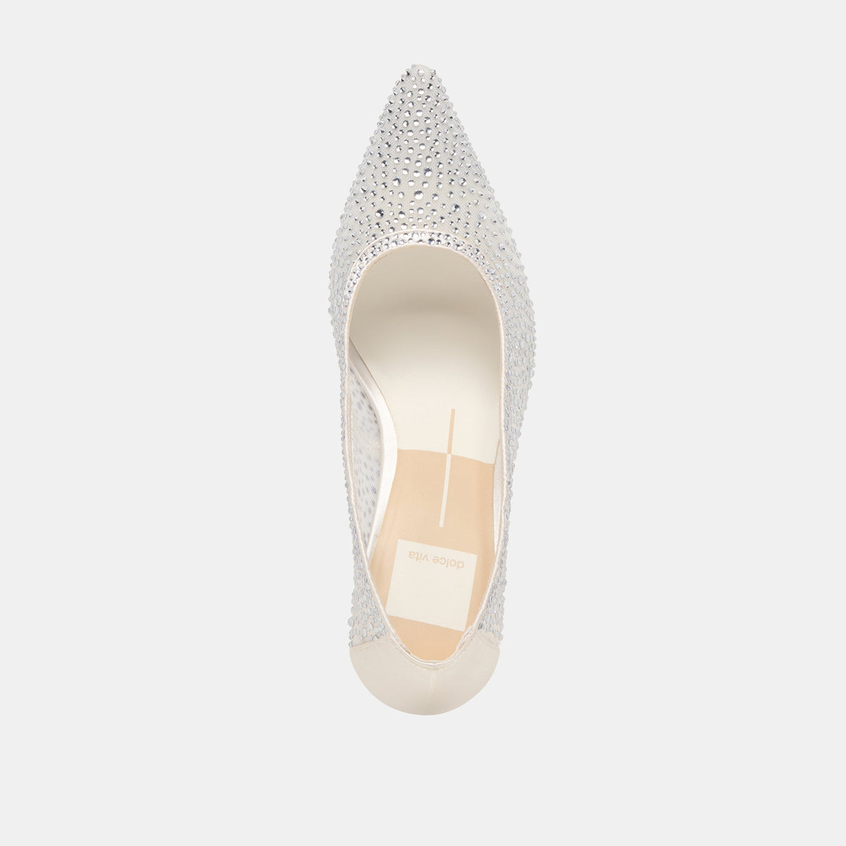 Kashe Crystal White Mesh Heels | Dolce Vita