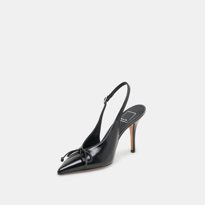 GEENA HEELS BLACK LEATHER
 – Dolce Vita | Dolce Vita