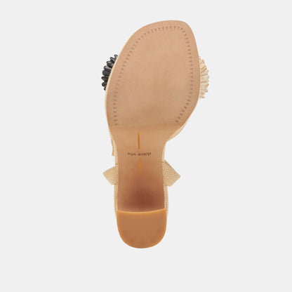 OLIVEA HEELS BLACK NATURAL RAFFIA
 – Dolce Vita | Dolce Vita