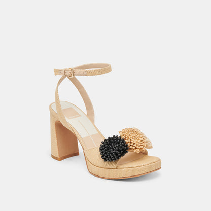 OLIVEA HEELS BLACK NATURAL RAFFIA
 – Dolce Vita | Dolce Vita