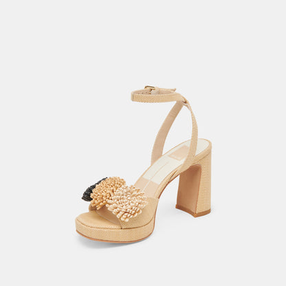 OLIVEA HEELS BLACK NATURAL RAFFIA
 – Dolce Vita | Dolce Vita