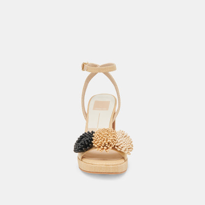 OLIVEA HEELS BLACK NATURAL RAFFIA
 – Dolce Vita | Dolce Vita