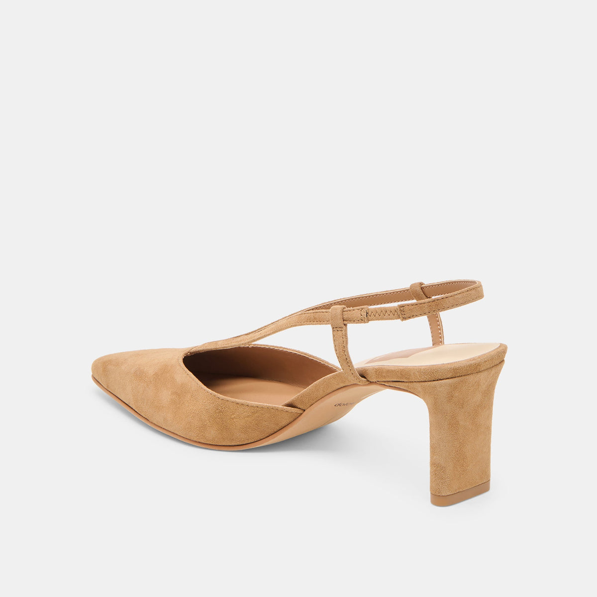 Ginay Lt Brown Suede Heels | Dolce Vita