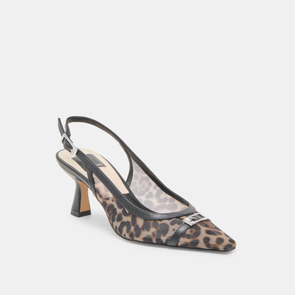 Lorine Leopard Mesh Heels | Dolce Vita