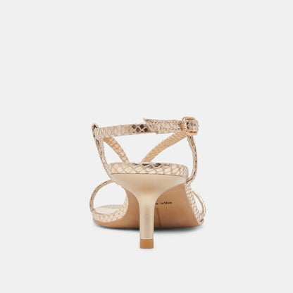LAURY HEELS CHAMPAGNE EMBOSSED LEATHER
 – Dolce Vita | Dolce Vita