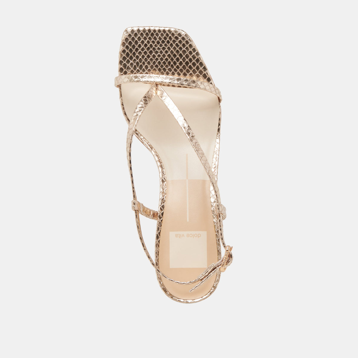 LAURY HEELS CHAMPAGNE EMBOSSED LEATHER
 – Dolce Vita | Dolce Vita