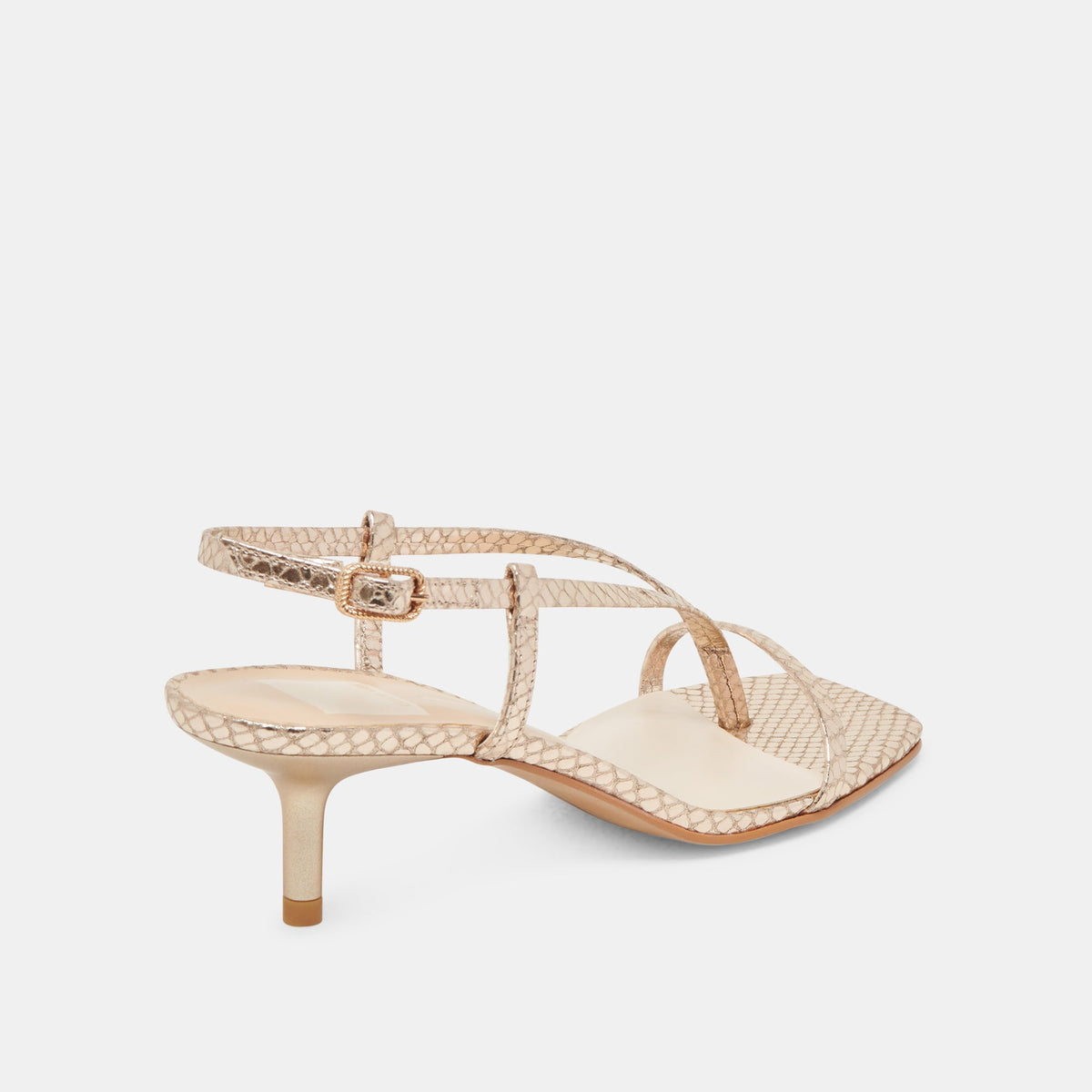 LAURY HEELS CHAMPAGNE EMBOSSED LEATHER
 – Dolce Vita | Dolce Vita