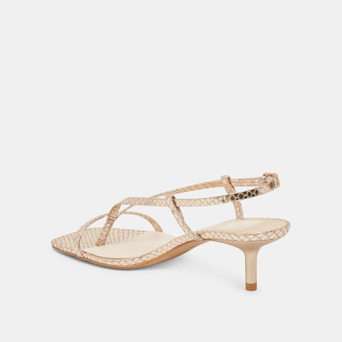 LAURY HEELS CHAMPAGNE EMBOSSED LEATHER
 – Dolce Vita | Dolce Vita