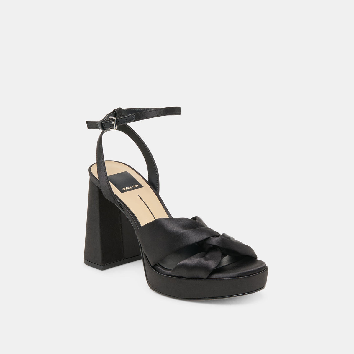 PARLO HEELS ONYX SATIN
 – Dolce Vita | Dolce Vita