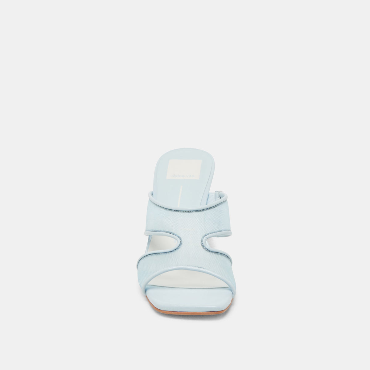Gitel Wide Ice Blue Mesh Heels | Dolce Vita