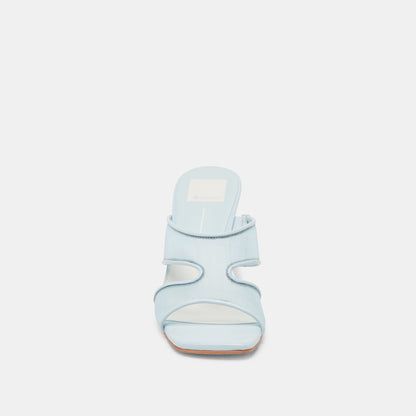 Gitel Wide Ice Blue Mesh Heels | Dolce Vita
