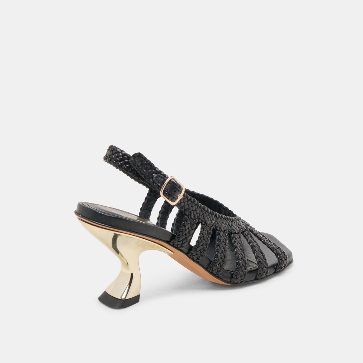 SICILY HEELS BLACK WOVEN LEATHER
 – Dolce Vita | Dolce Vita