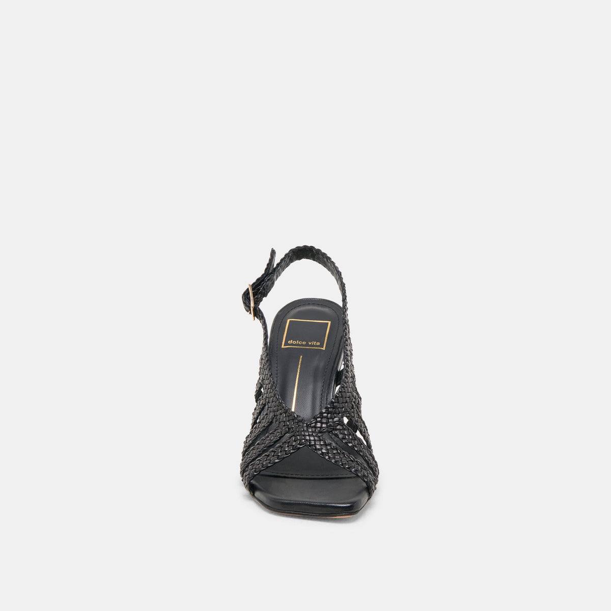 SICILY HEELS BLACK WOVEN LEATHER
 – Dolce Vita | Dolce Vita