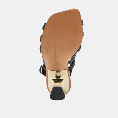 SICILY HEELS BLACK WOVEN LEATHER
 – Dolce Vita | Dolce Vita