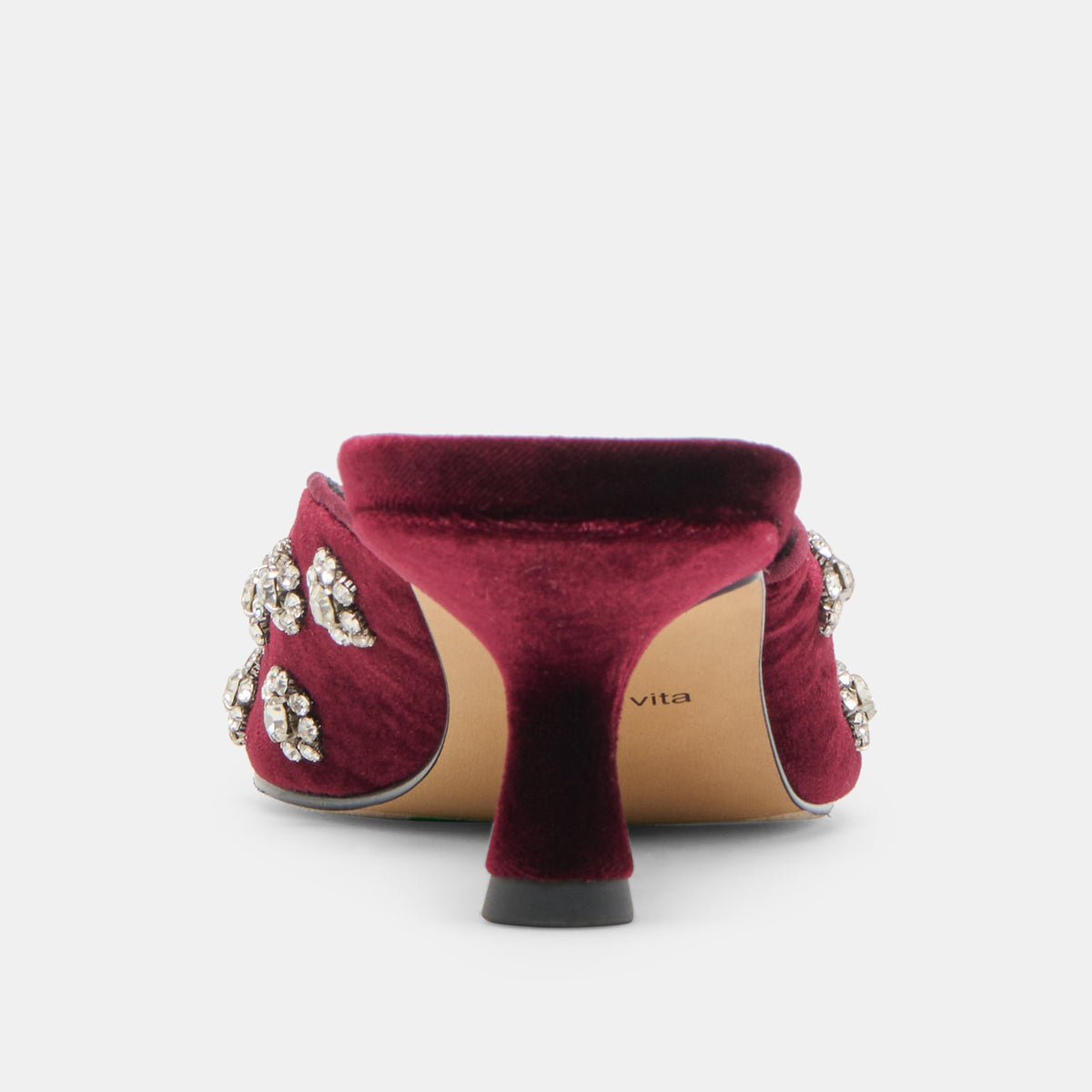 Clara Bordeaux Velvet Heels | Dolce Vita