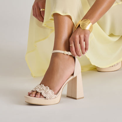 PELTIN PEARL HEELS VANILLA WOVEN RAFFIA
 – Dolce Vita | Dolce Vita