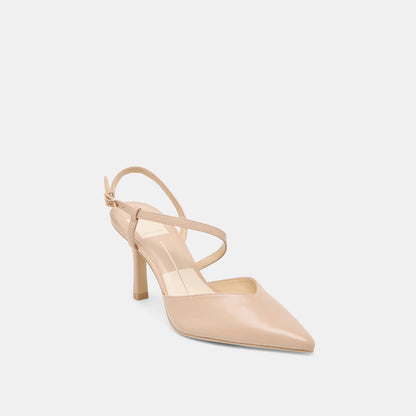 Kamra Beige Leather Heels | Dolce Vita