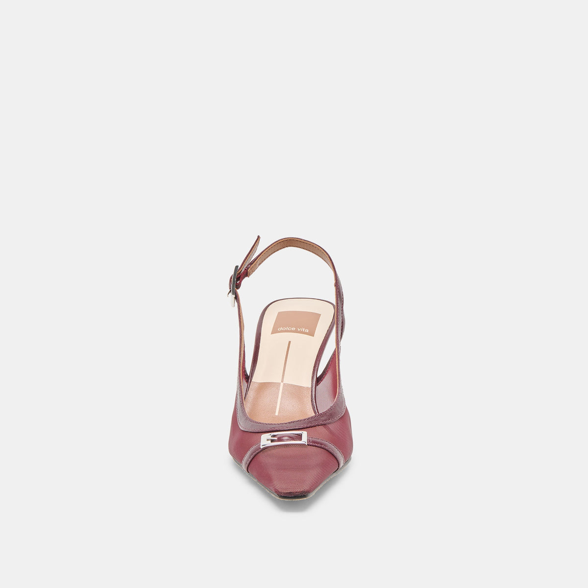 Lorine Burgundy Mesh Heels | Dolce Vita