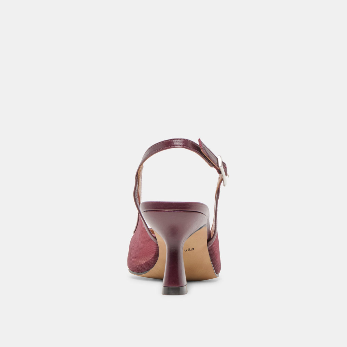 Lorine Burgundy Mesh Heels | Dolce Vita