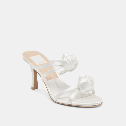 LINZY HEELS TRUE WHITE SATIN
 – Dolce Vita | Dolce Vita