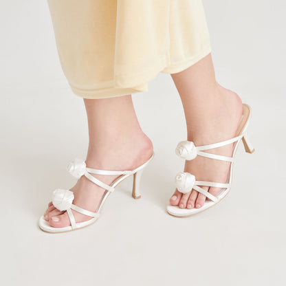 LINZY HEELS TRUE WHITE SATIN
 – Dolce Vita | Dolce Vita