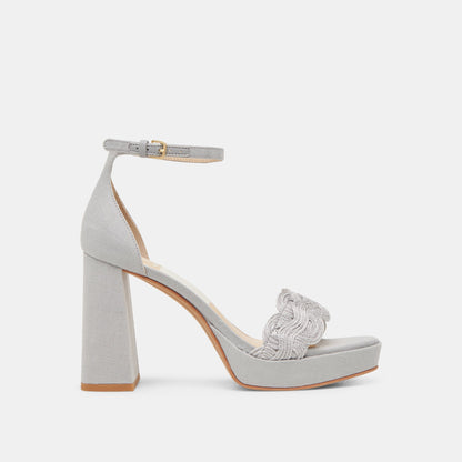 PELTIN HEELS GREY WOVEN RAFFIA
 – Dolce Vita | Dolce Vita