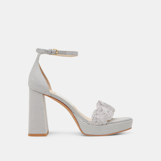 PELTIN HEELS GREY WOVEN RAFFIA
 – Dolce Vita | Dolce Vita
